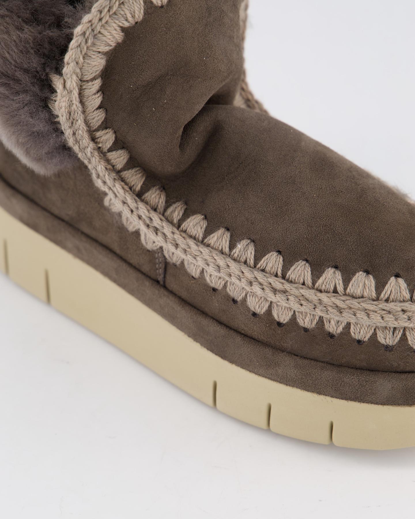 Mou Dames Bounce Welt Boot Furry Collar - Eleganza.nl