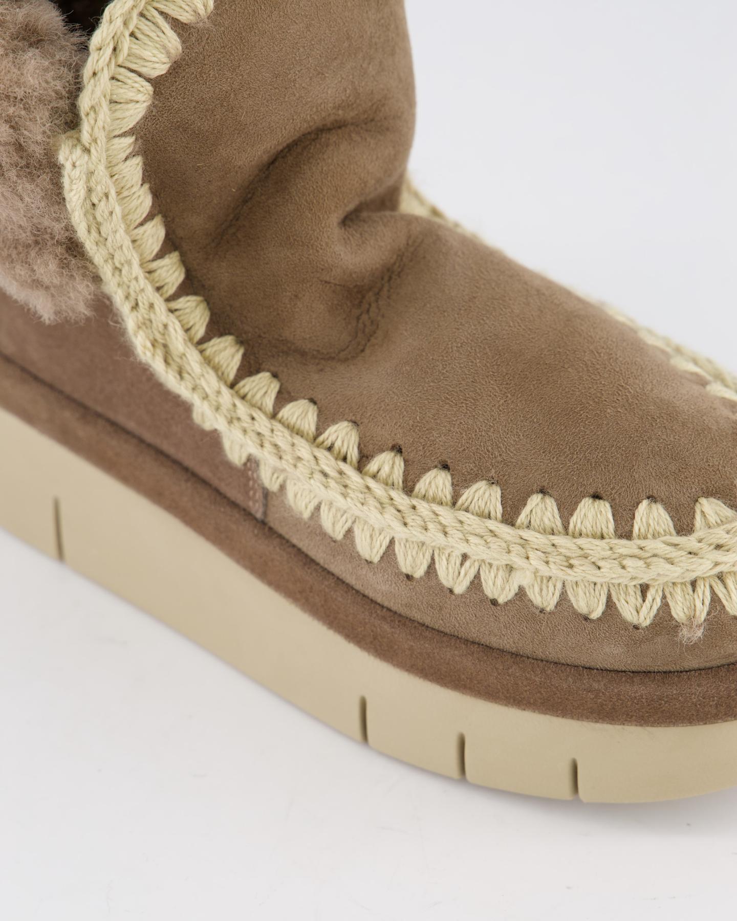 Mou Dames Bounce Welt Boot Furry Collar - Eleganza.nl
