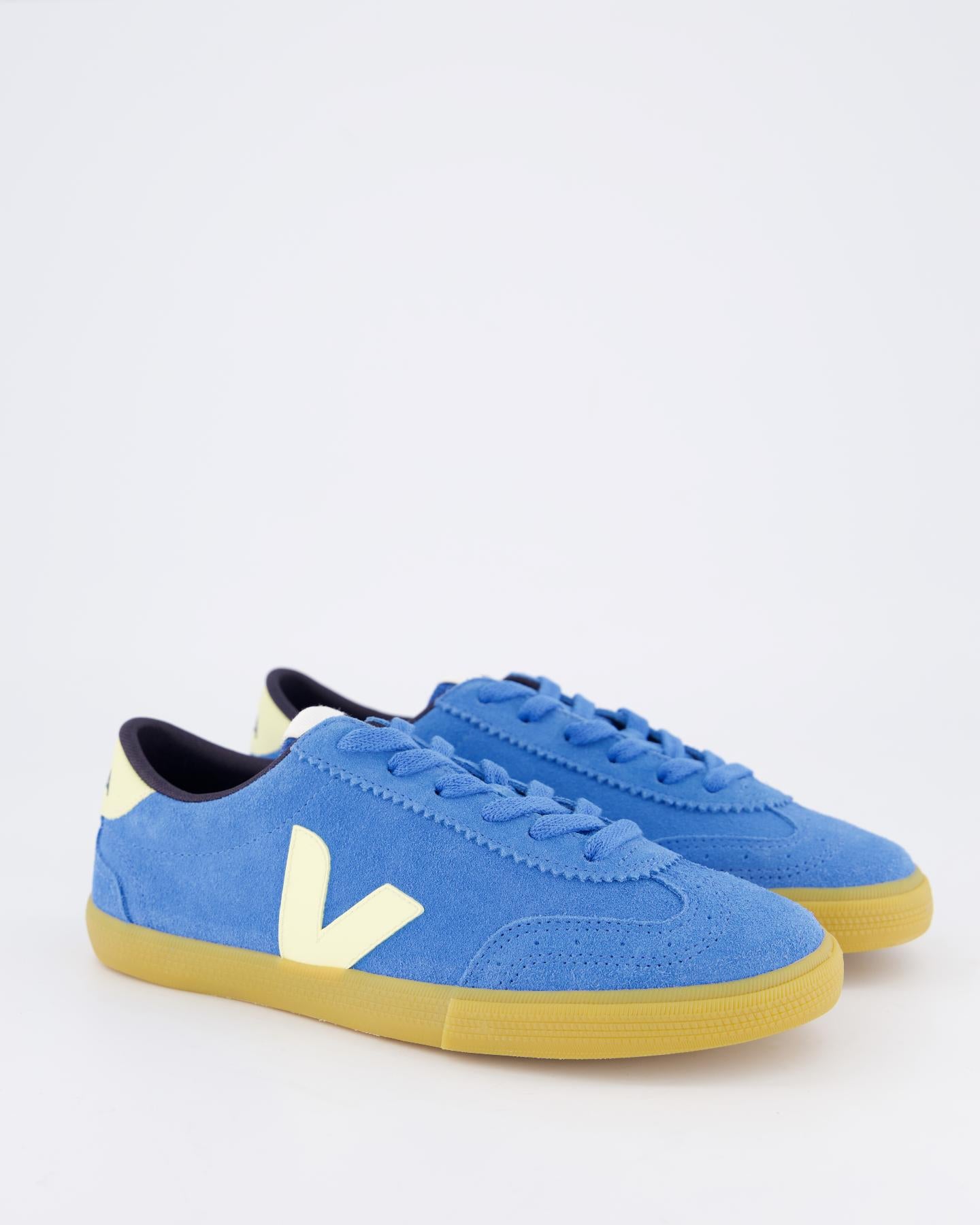 Dames Volley Suede Sneaker Blauw