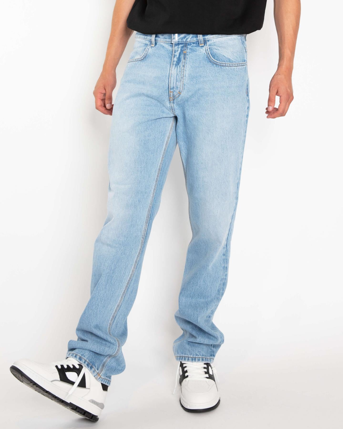 Heren Trousers Blauw
