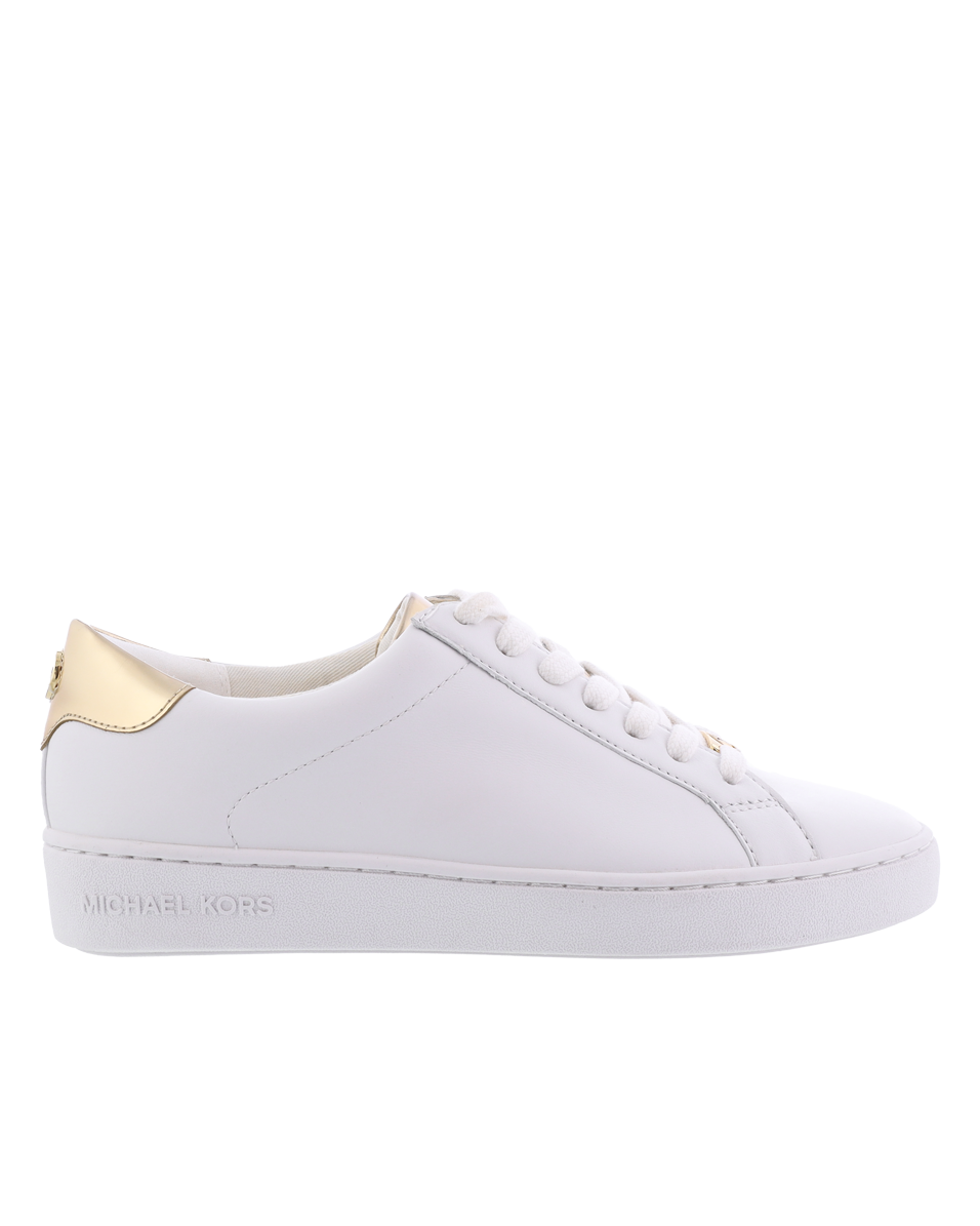 Michael Kors Dames Irving Sneaker Wit Goud Eleganza