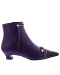 Paris Punk Damen Troncheto Leder Lila Stiefeletten