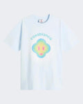 Casablanca Heren Airbrush Smiley T-Shirt Blauw