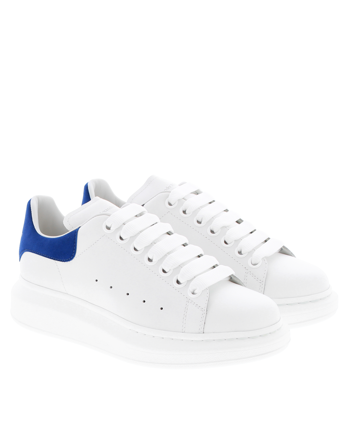 Dames Oversized Sneaker wit/blauw