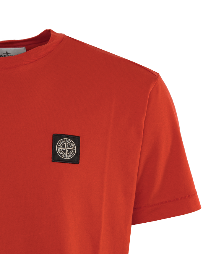 Heren Logopatch T-Shirt Rood