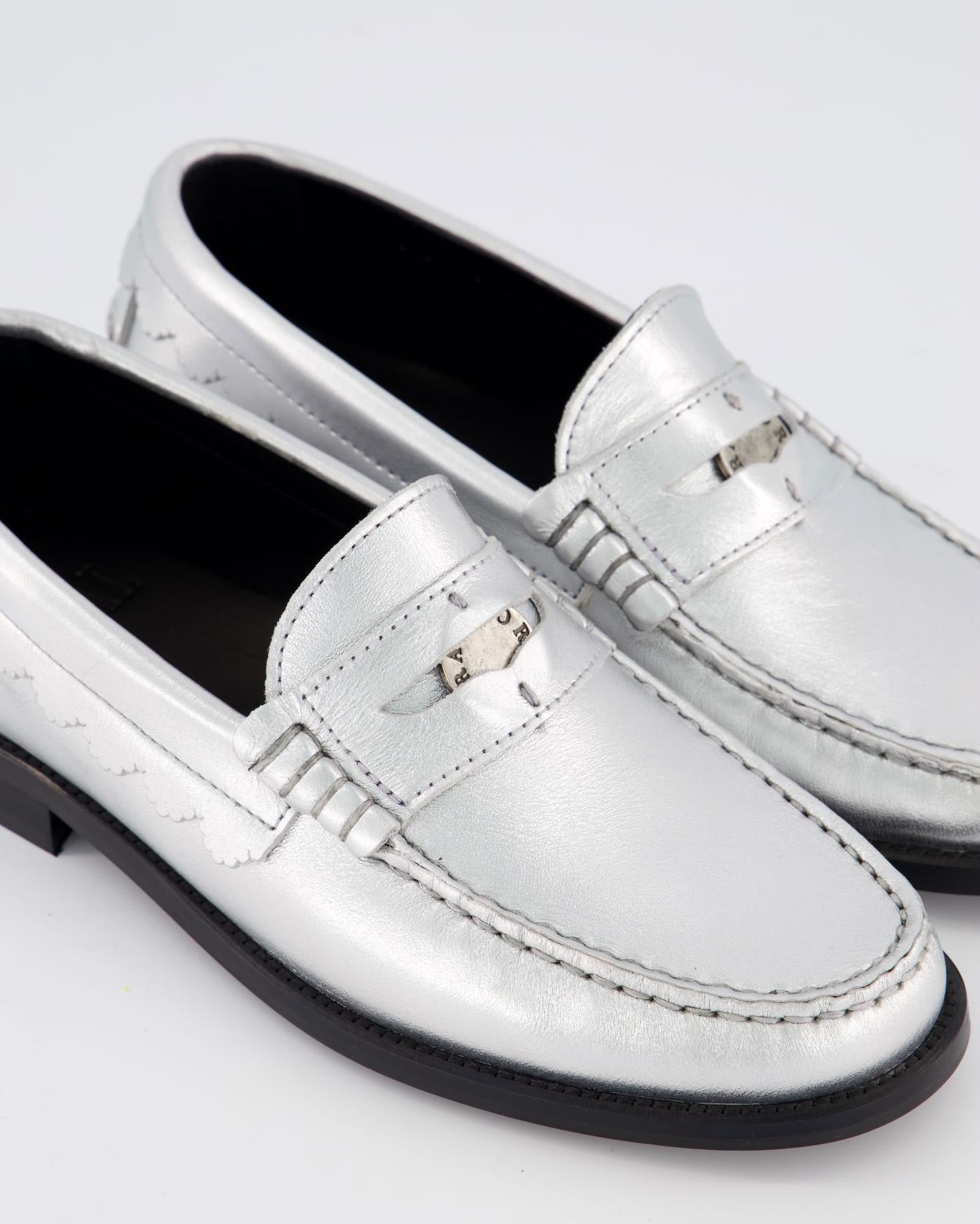 Dames Coin Loafer Metallic/Zilver