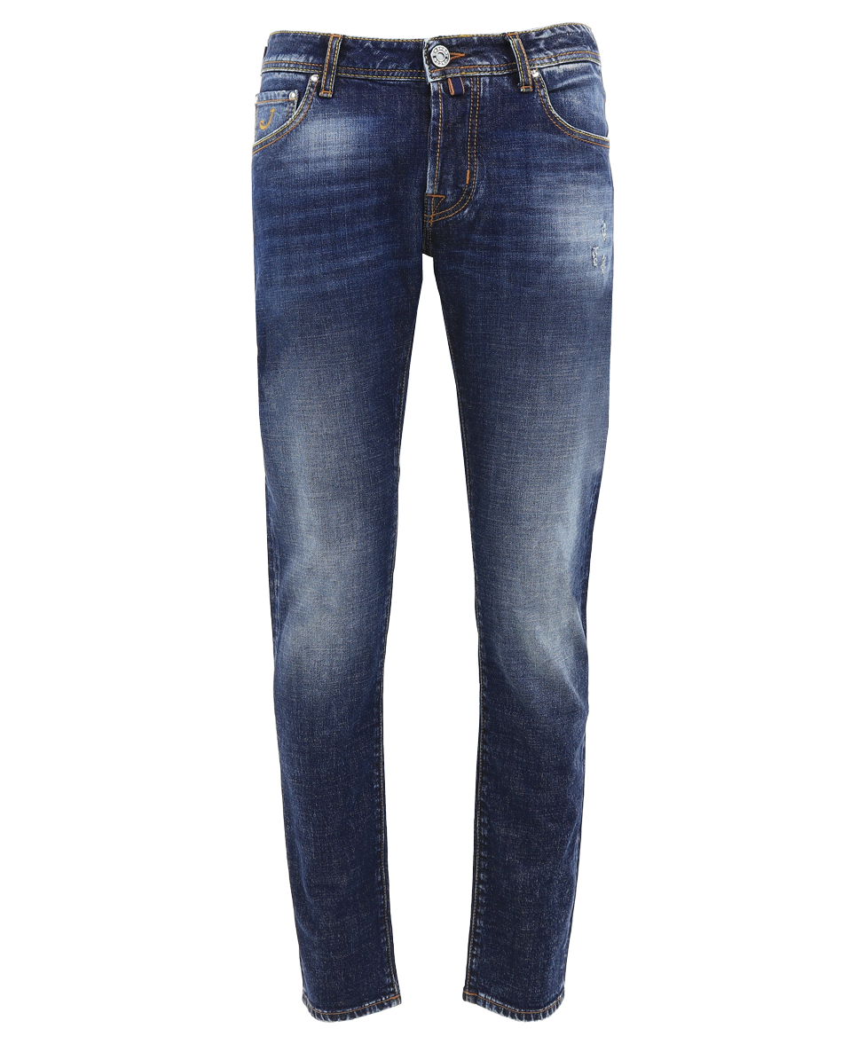 Heren Nick Slim Fit Jeans Blauw