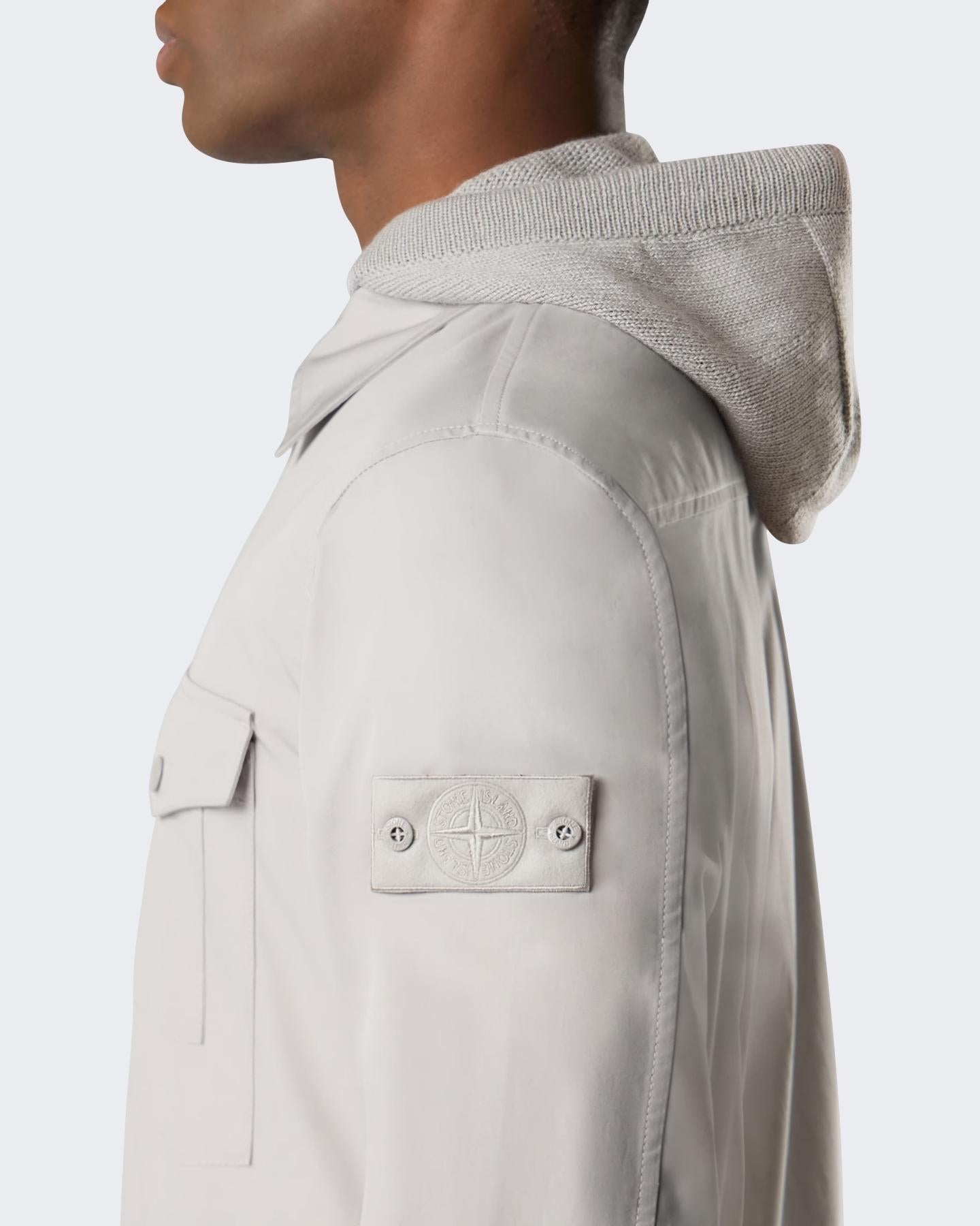 Heren Cotton Ghost Overshirt Beige