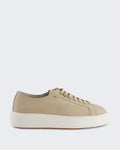 Santoni Dames Clean Sneaker Wit — huidige kleur