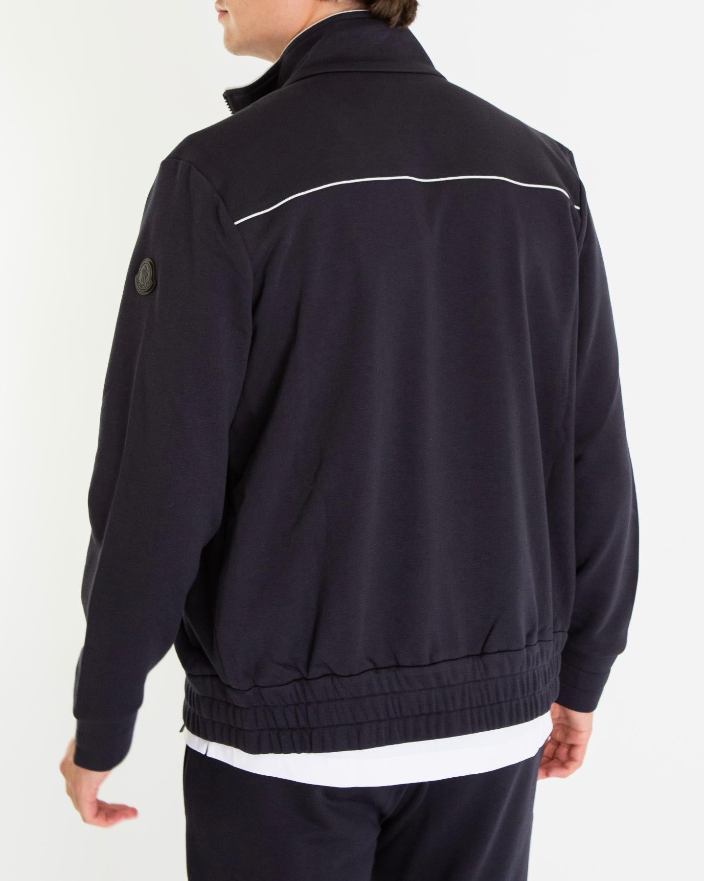 Heren Zip Up Cardigan Zwart