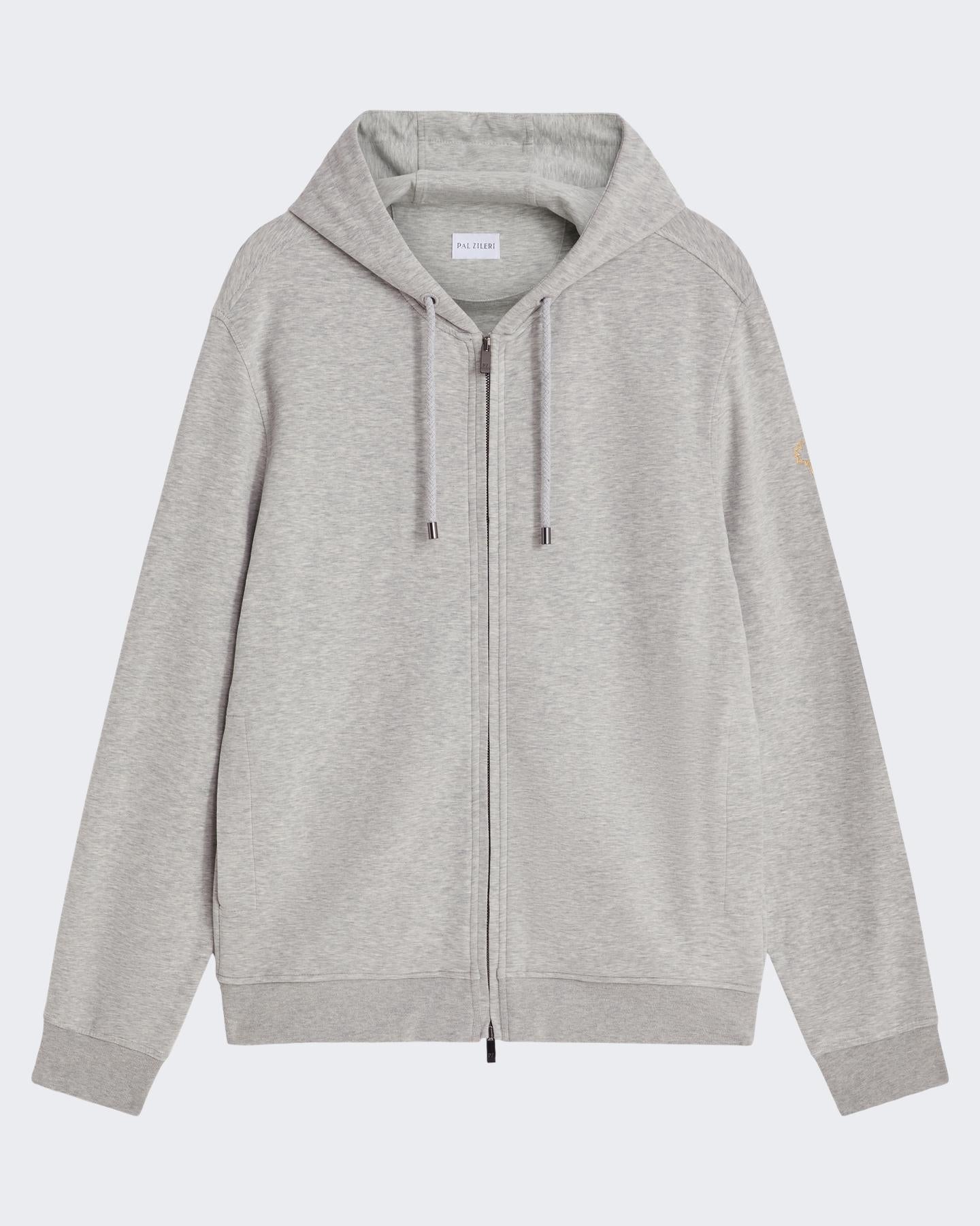 Heren Peach Effect Hoodie Grijs