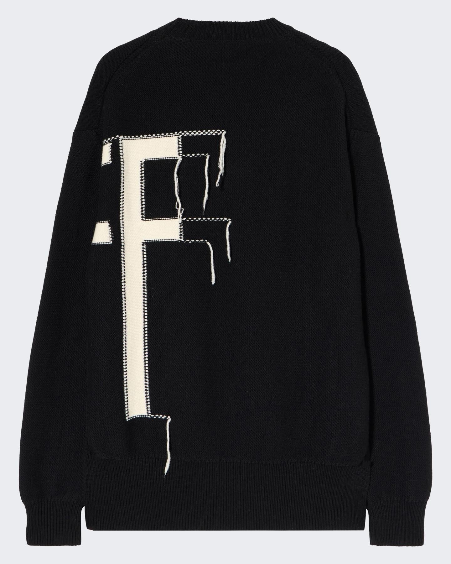 OFF WHITE Heren BOOKISH SHARED KNIT CREWNECK - Eleganza.nl