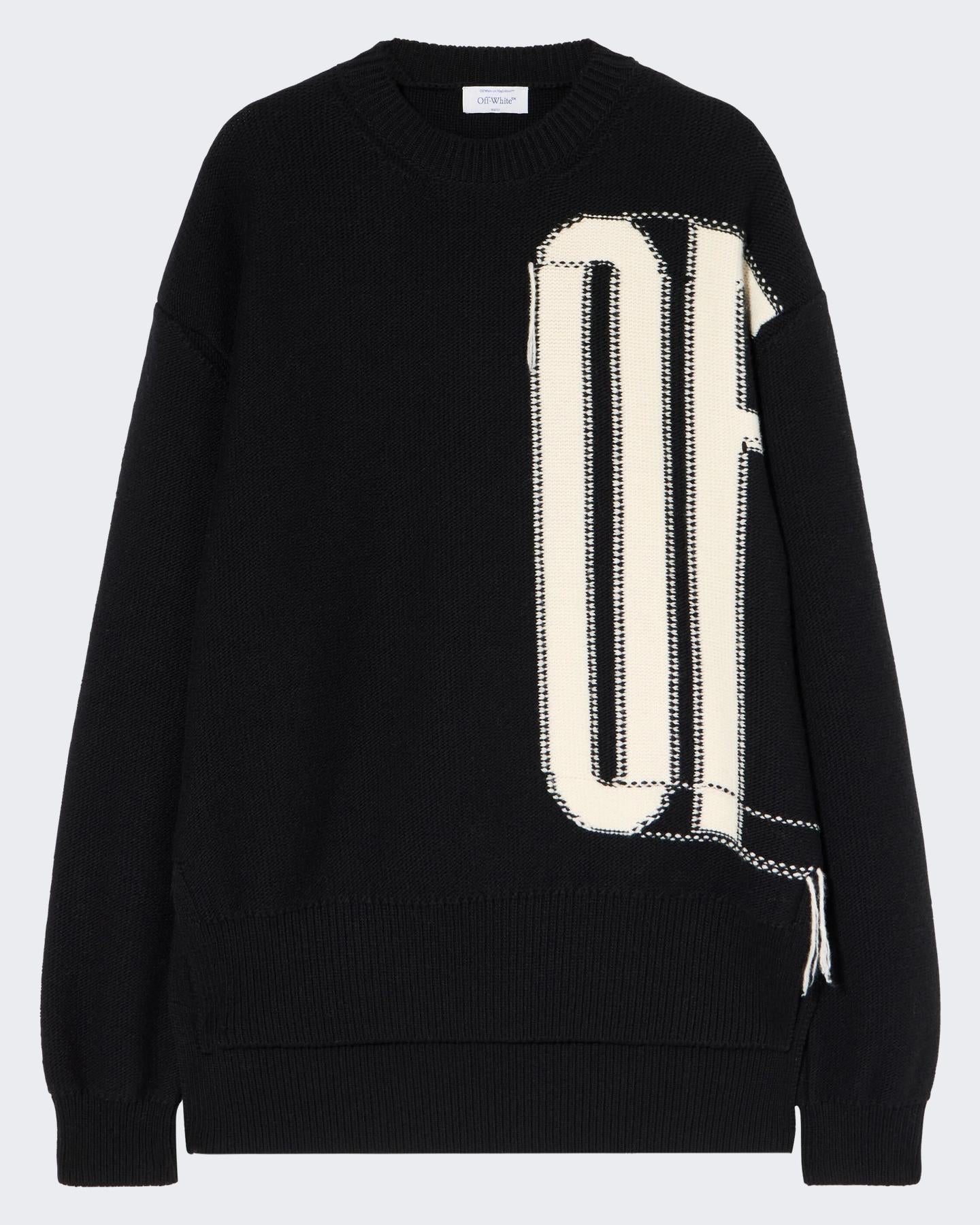 OFF WHITE Heren BOOKISH SHARED KNIT CREWNECK - Eleganza.nl
