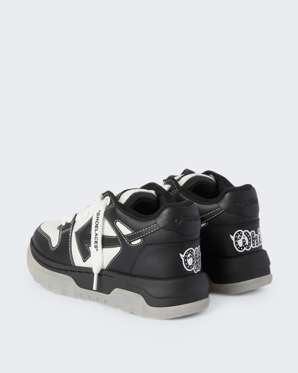 OFF WHITE Heren Chunky varsity sneaker in wit en zwart - Eleganza.nl