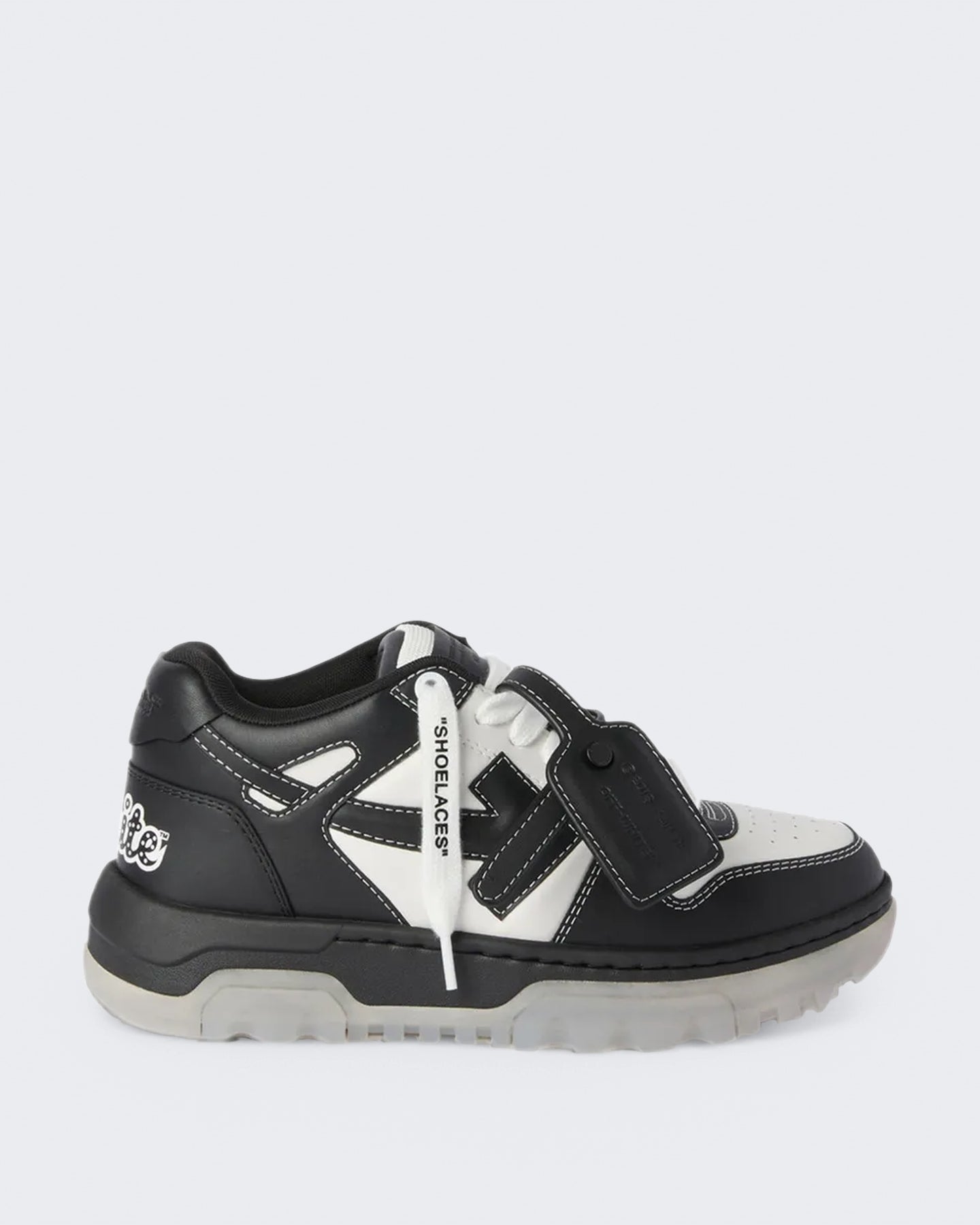 OFF WHITE Heren Chunky varsity sneaker in wit en zwart - Eleganza.nl