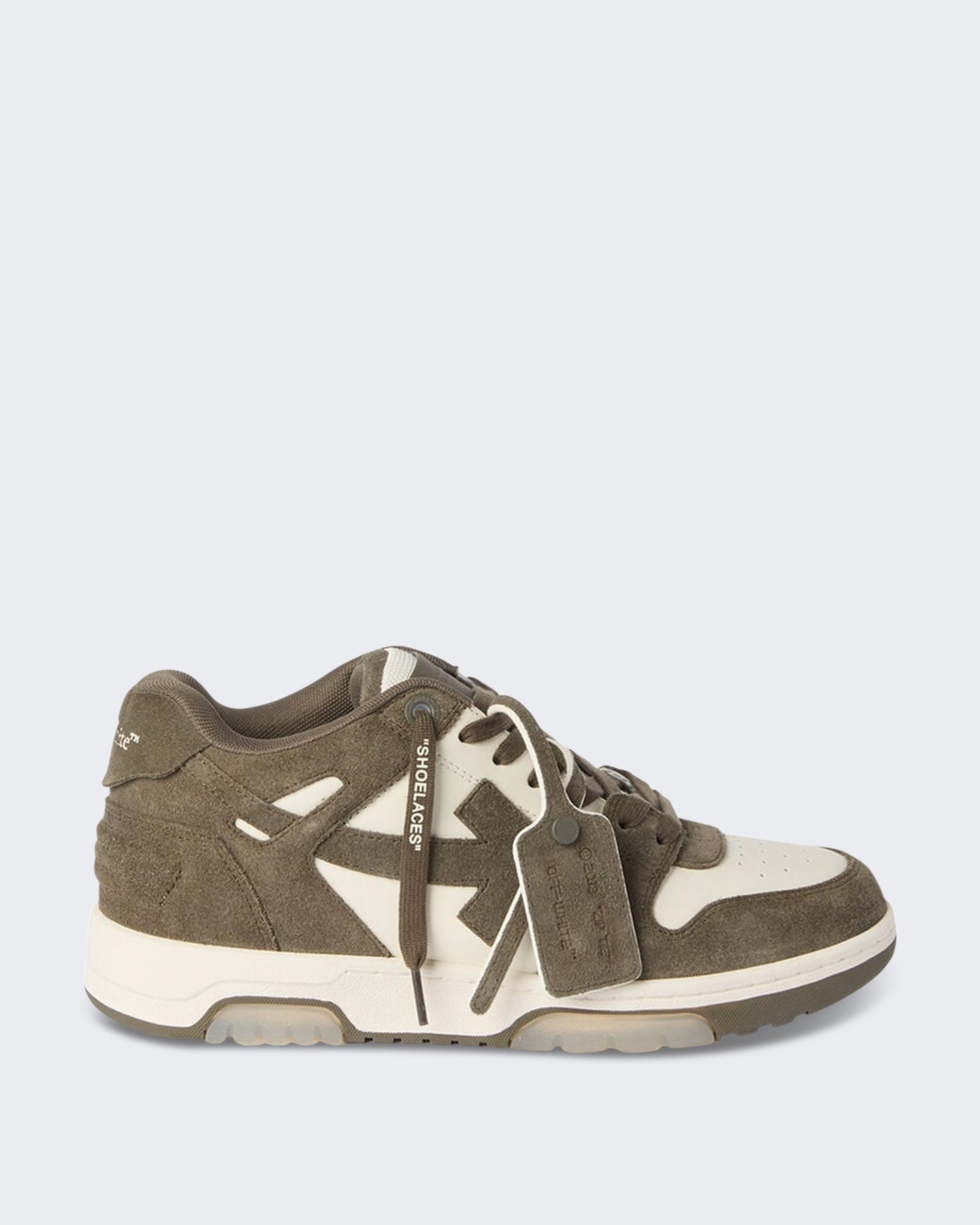 OFF WHITE Heren Out Of Office sneaker Groen met Groen - Eleganza.nl