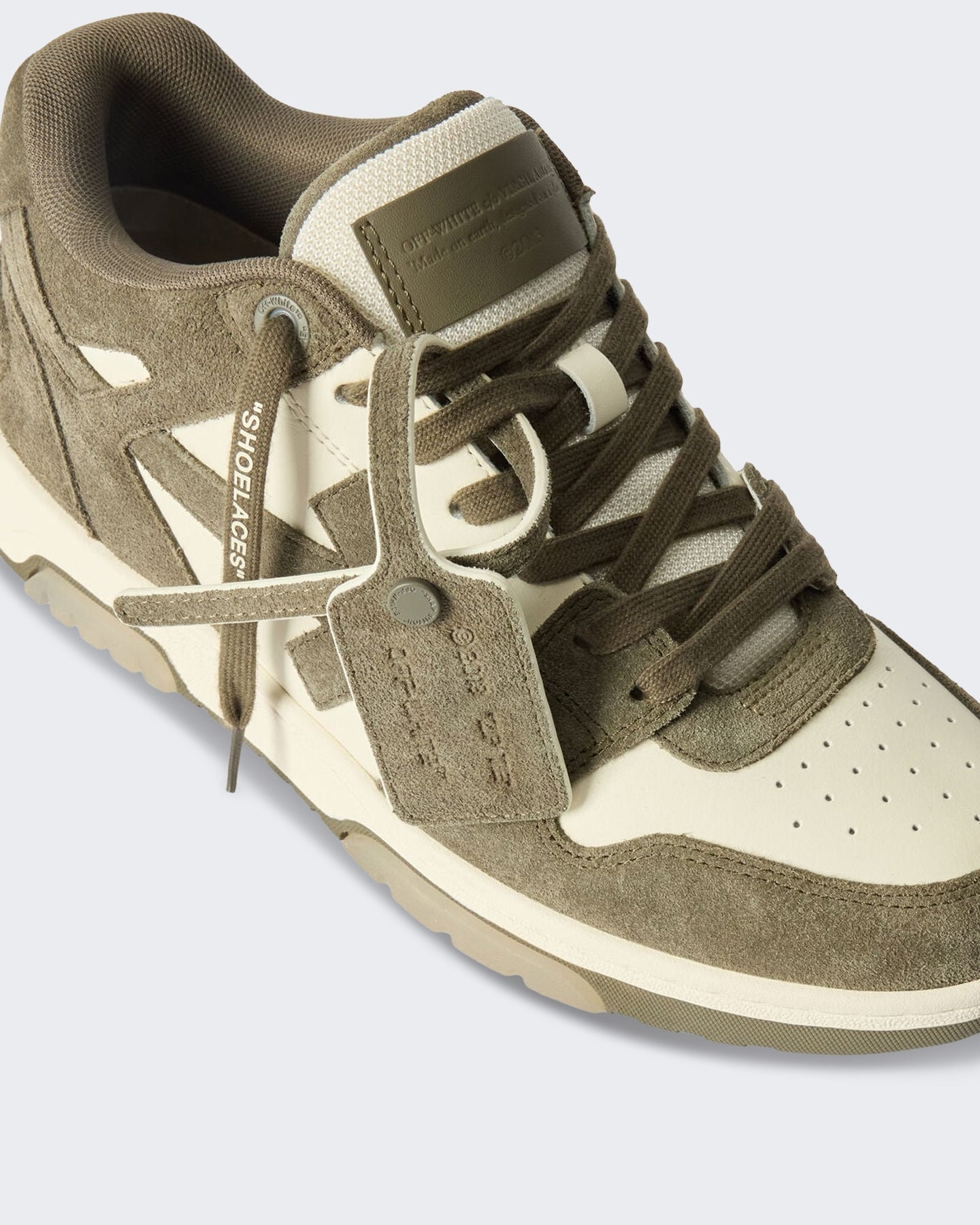 OFF WHITE Heren Out Of Office sneaker Groen met Groen - Eleganza.nl