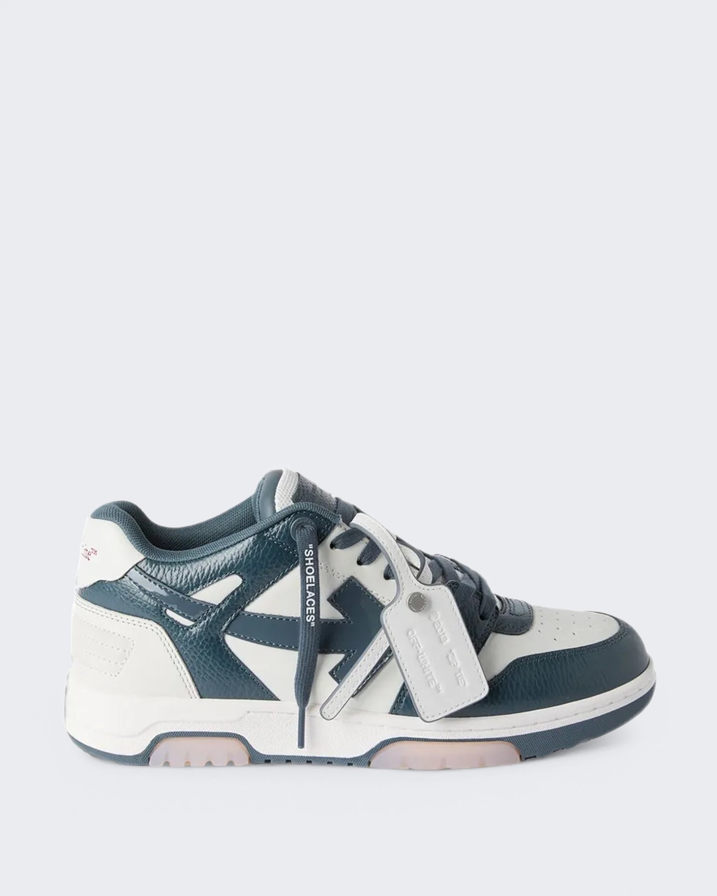 OFF WHITE Heren Out Of Office sneaker wit met donkerblauw - Eleganza.nl