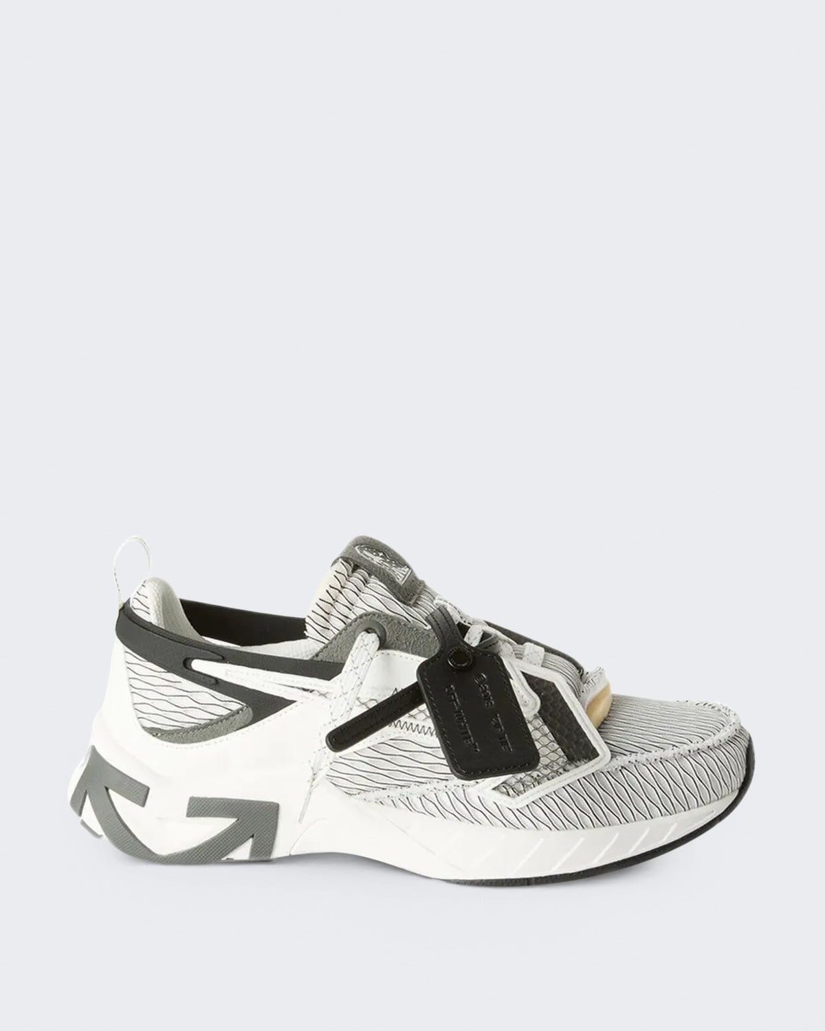 OFF WHITE Heren Space Memo sneaker in wit en zwart - Eleganza.nl