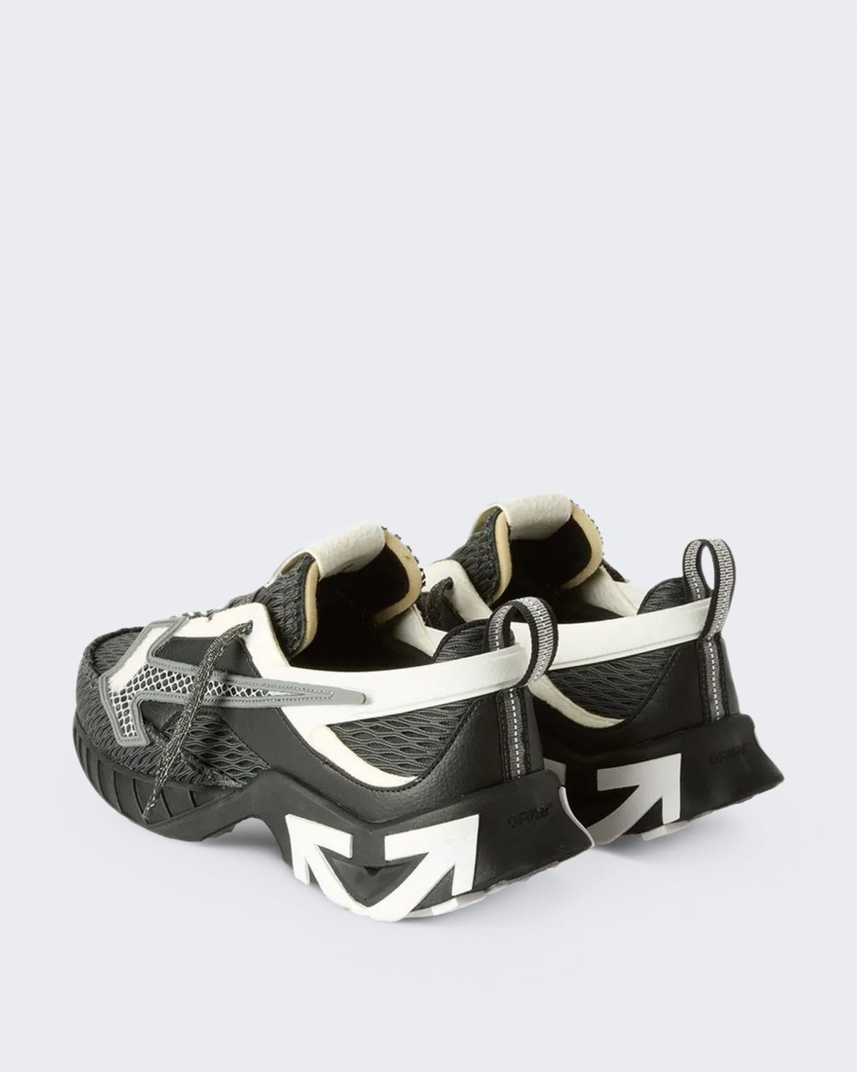 OFF WHITE Heren Space Memo sneaker in zwart en wit - Eleganza.nl