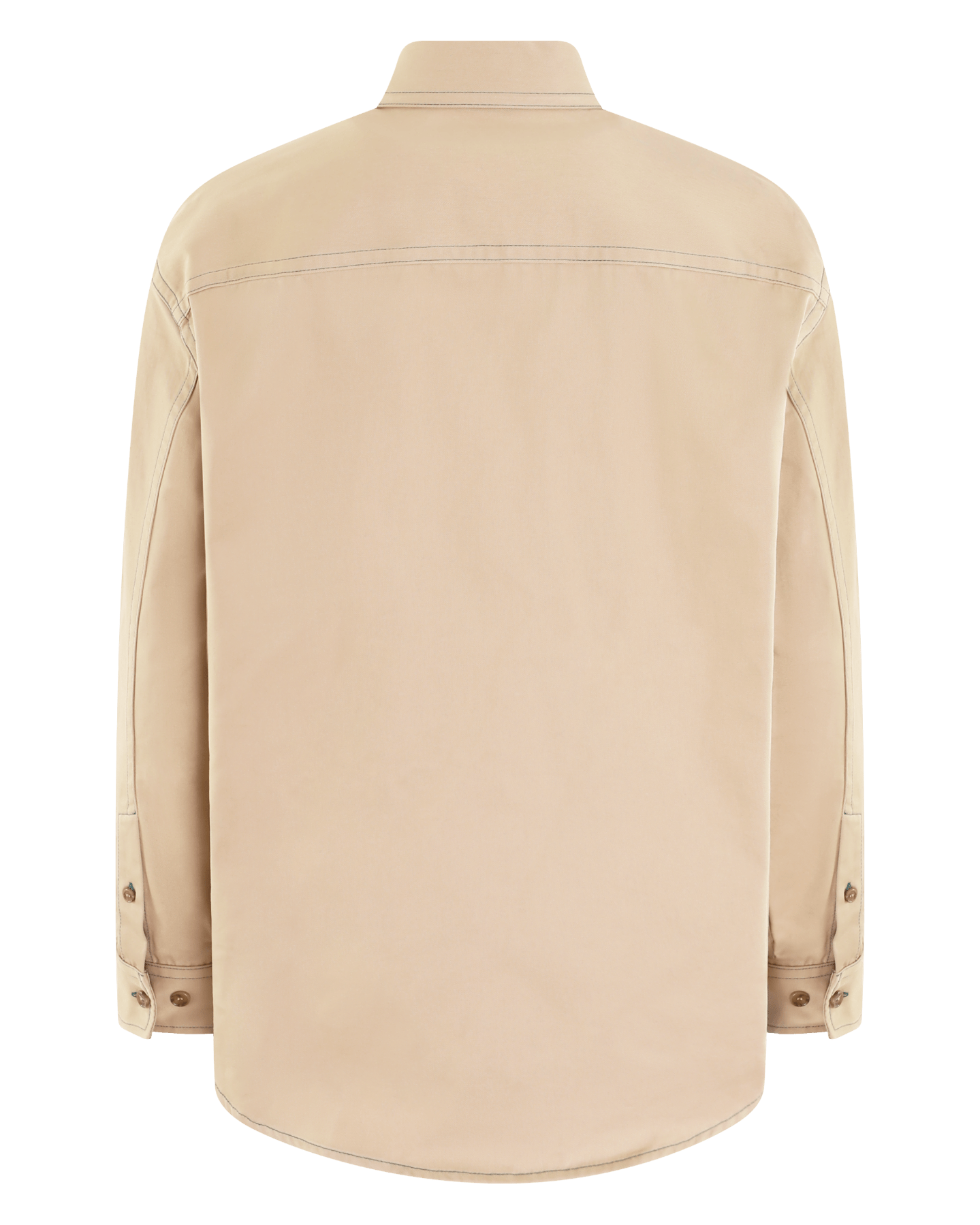 OFF WHITE Heren Stitch Cotgab Overshirt Beige - Eleganza.nl