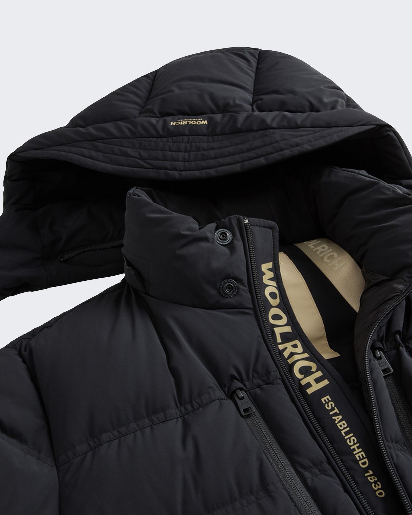 Heren Matt Stretch Puffer Jack Zwart