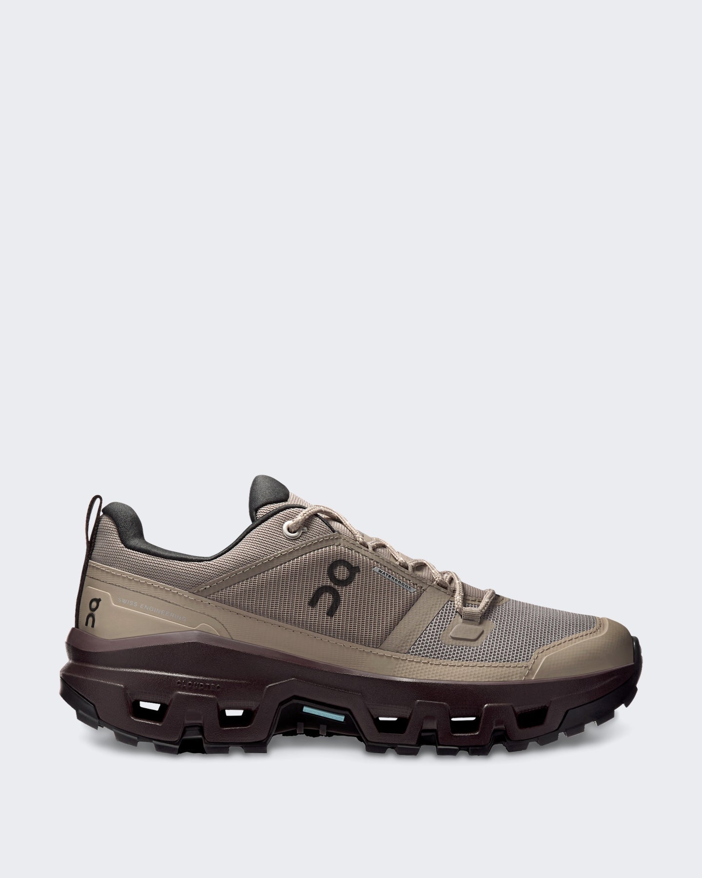 On Dames Cloudrock Low Wp 1 W Cinder | Ox 4832 Grijs - Eleganza.nl
