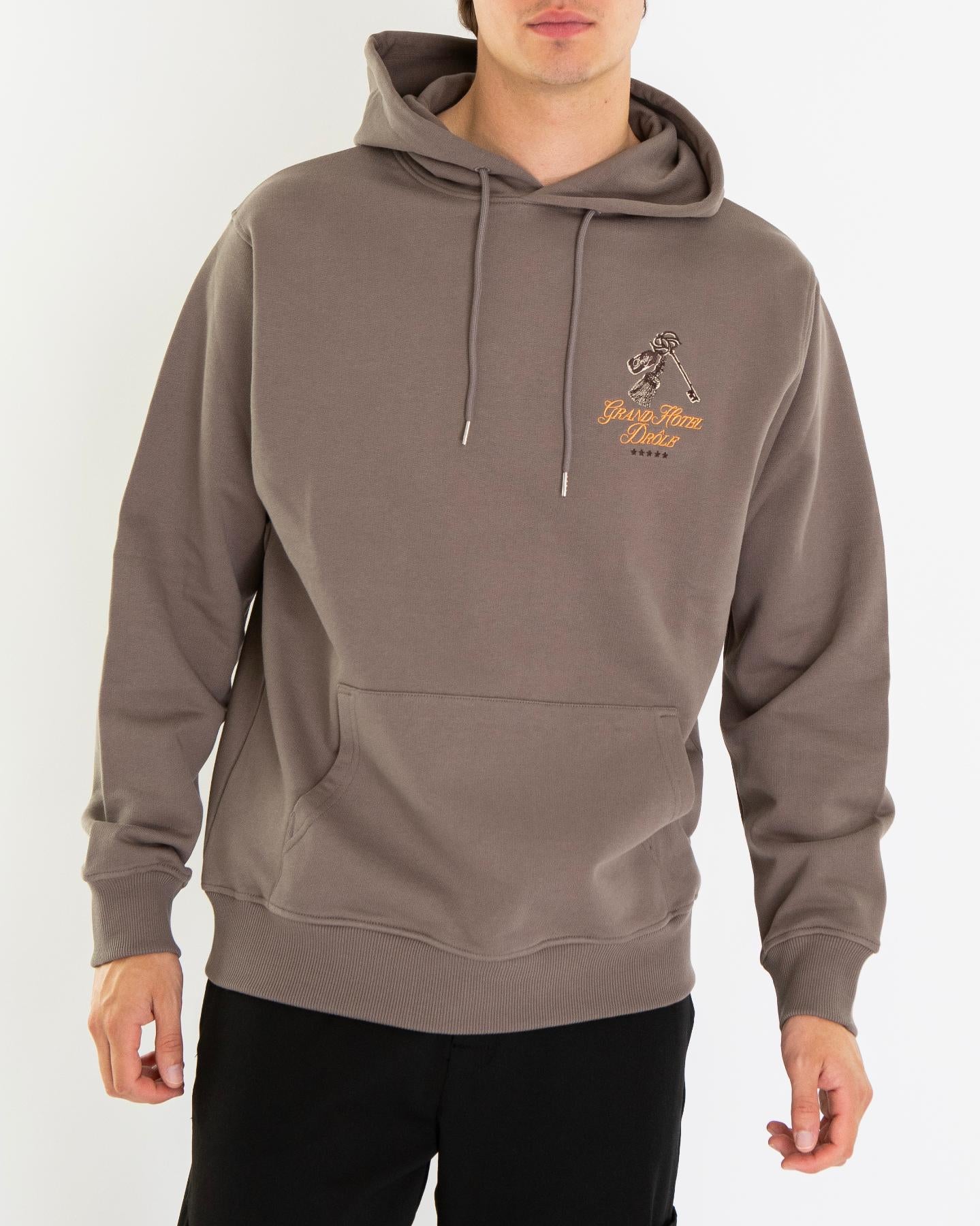 Heren Grand Hôtel Hoodie Bruin