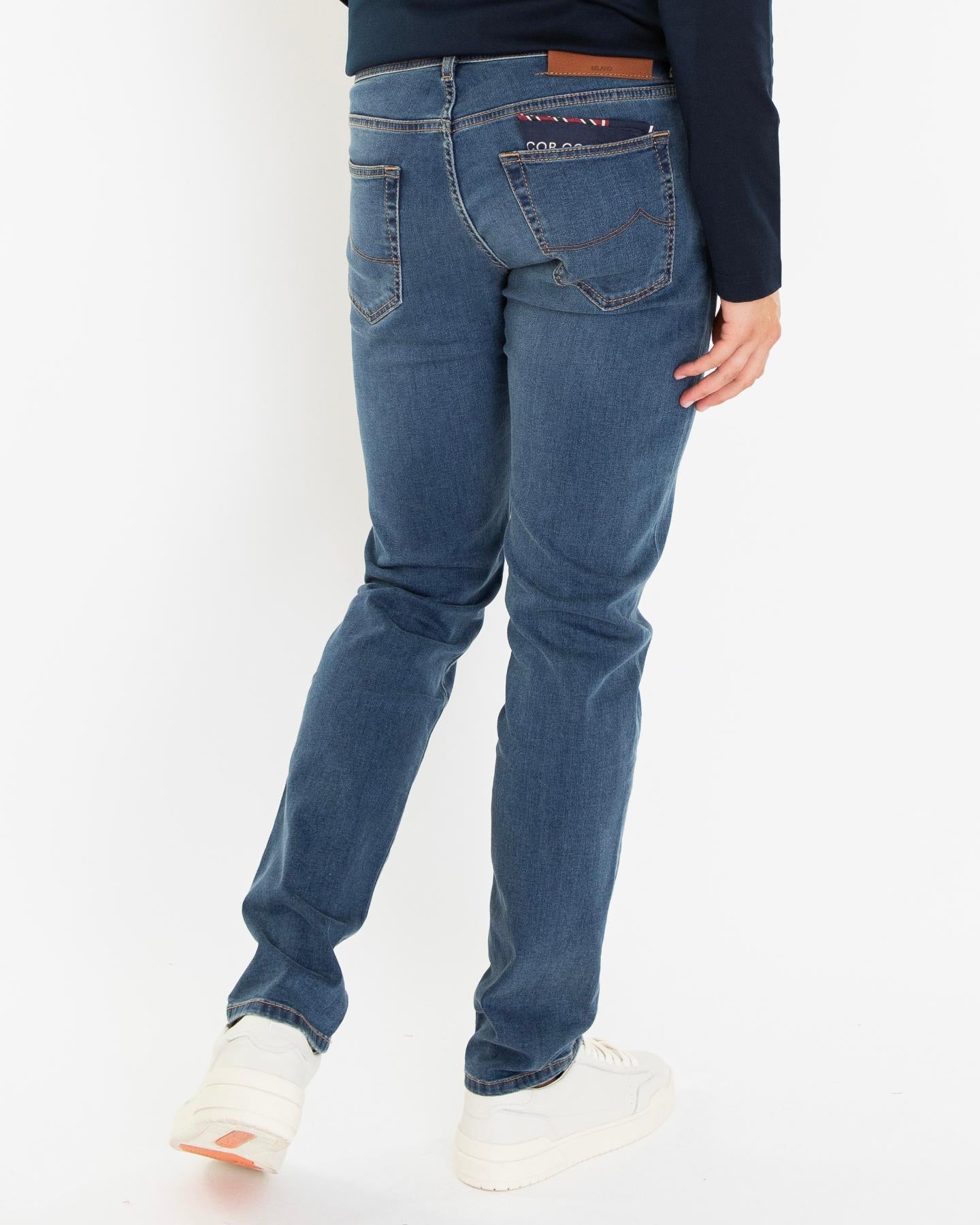 Heren Nick Slim Jeans Blauw