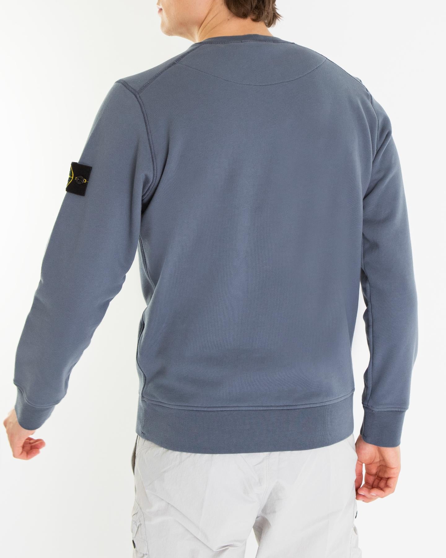Heren Logo-patch Sweater Blauw