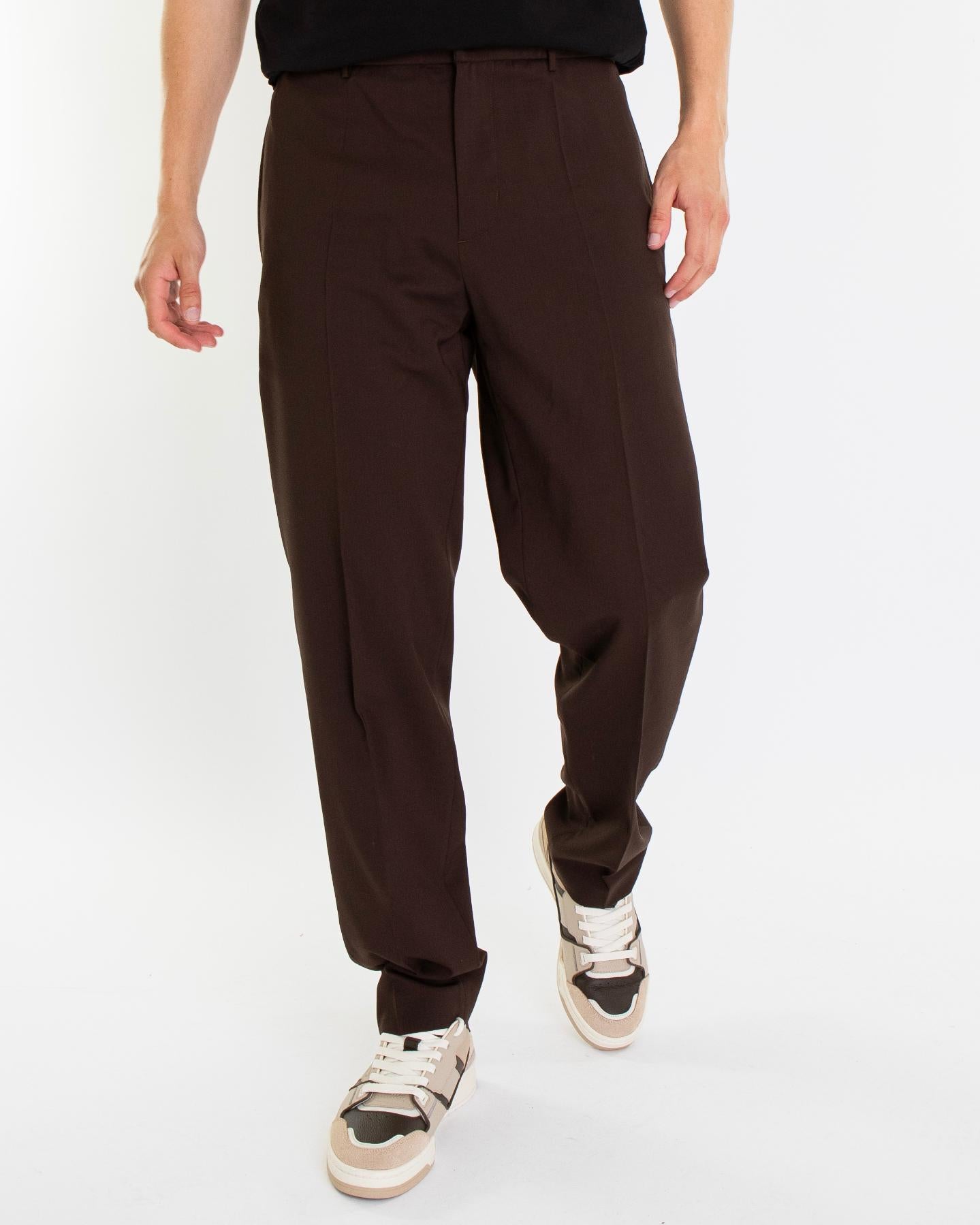 Heren Logopatch Pantalone Bruin