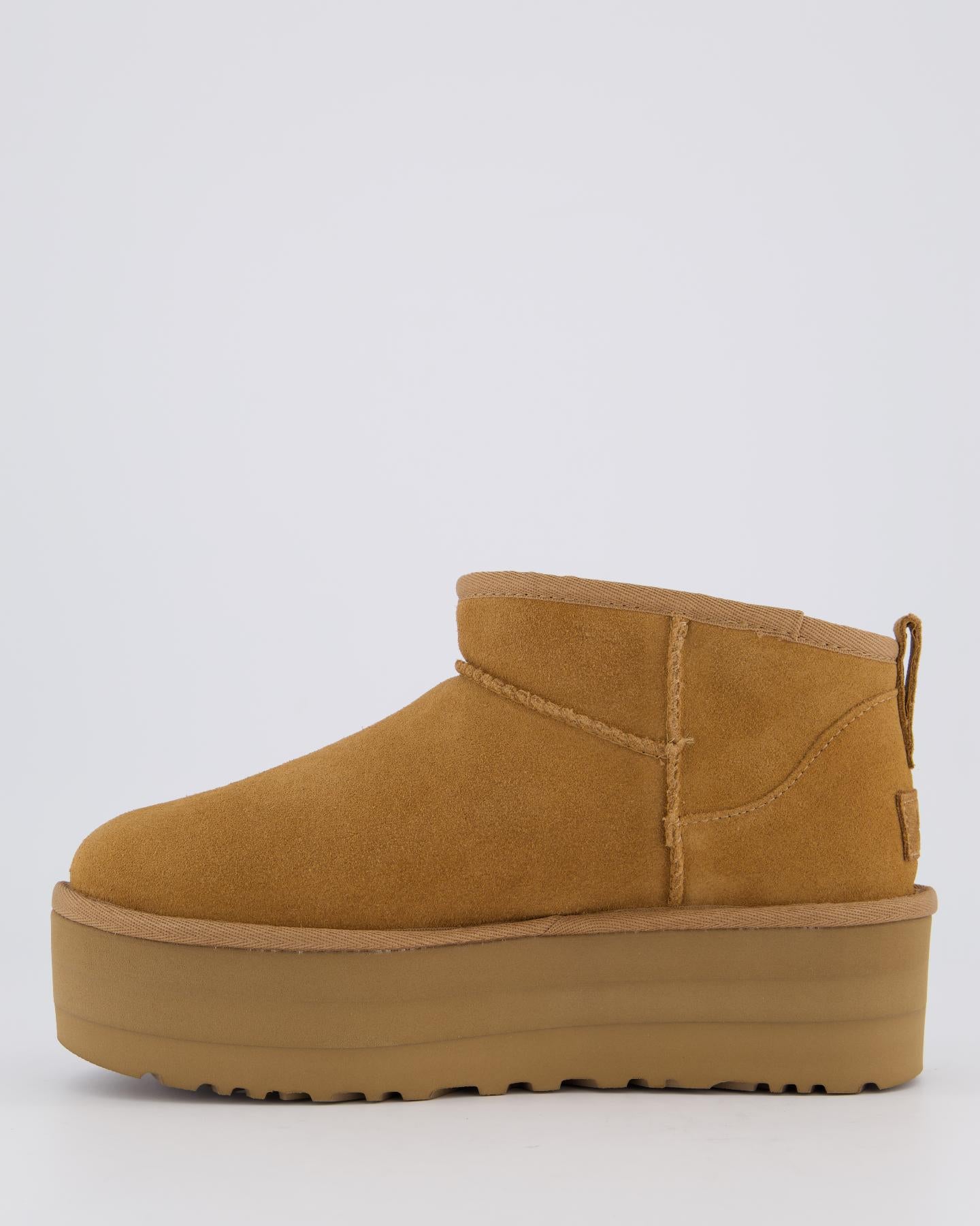Dames Ultra Mini Platform Chestnut