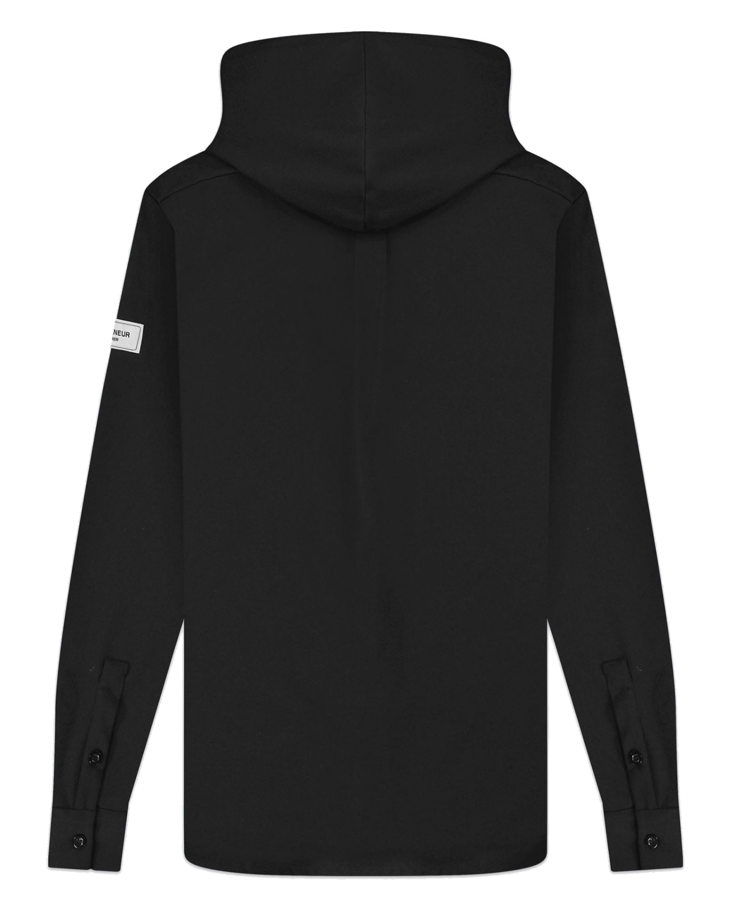 Heren Atelier Hooded Shirt Zwart