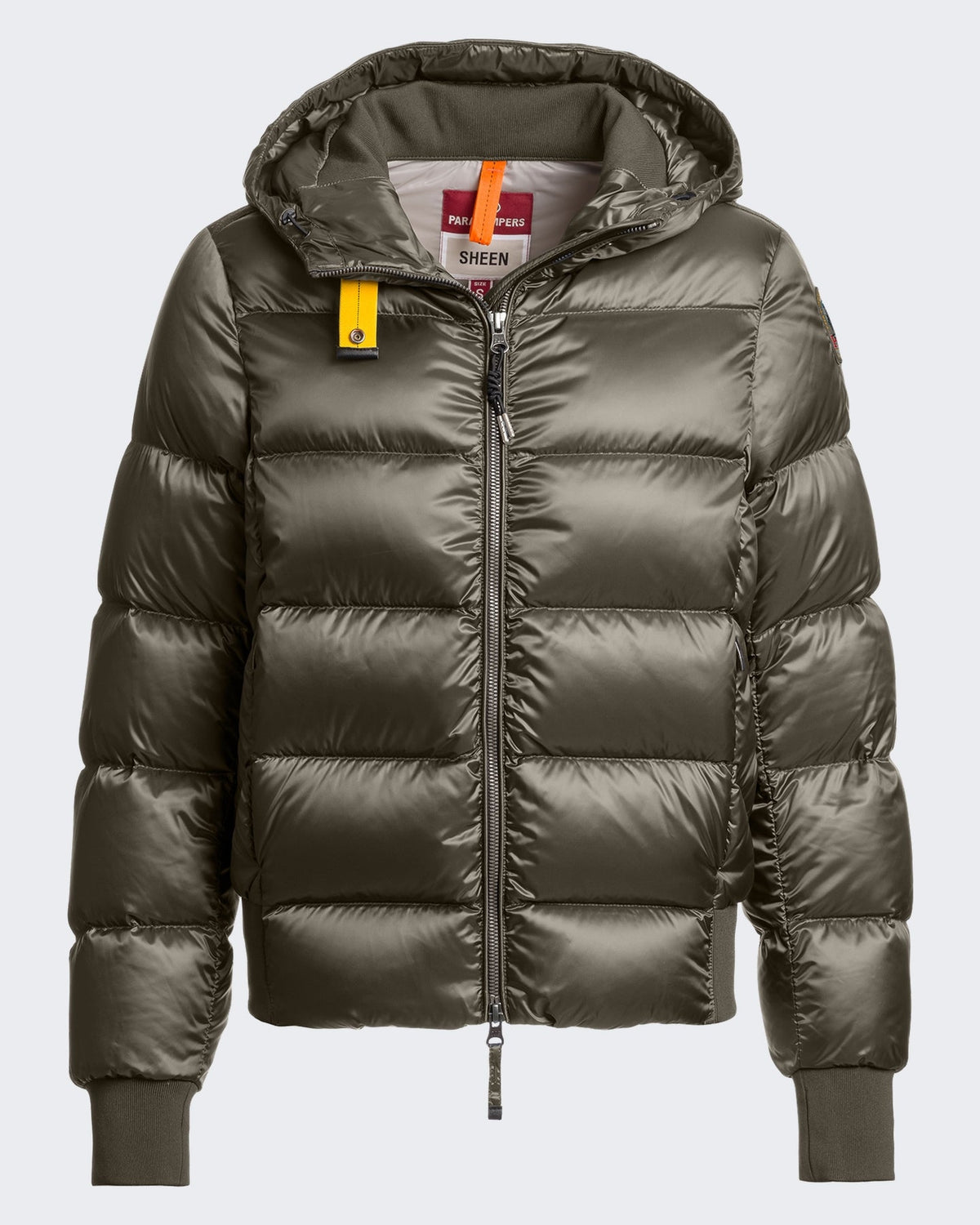 Parajumpers Dames Gewatteerde donzen jas met capuchon Groen - Eleganza.nl