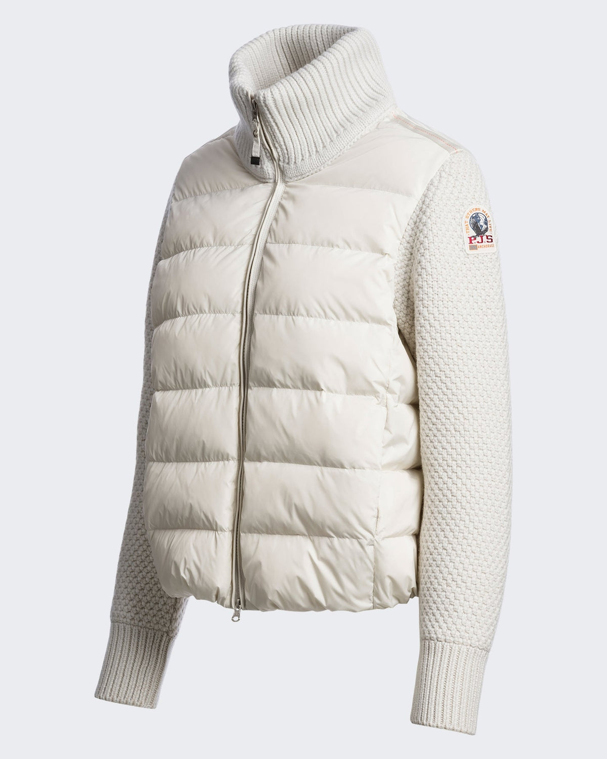 Parajumpers Dames Hybride cardigan met gewatteerde vulling Wit - Eleganza.nl