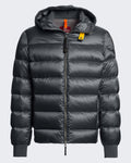 Heren Hooded bomberjack met capuchon Grijs