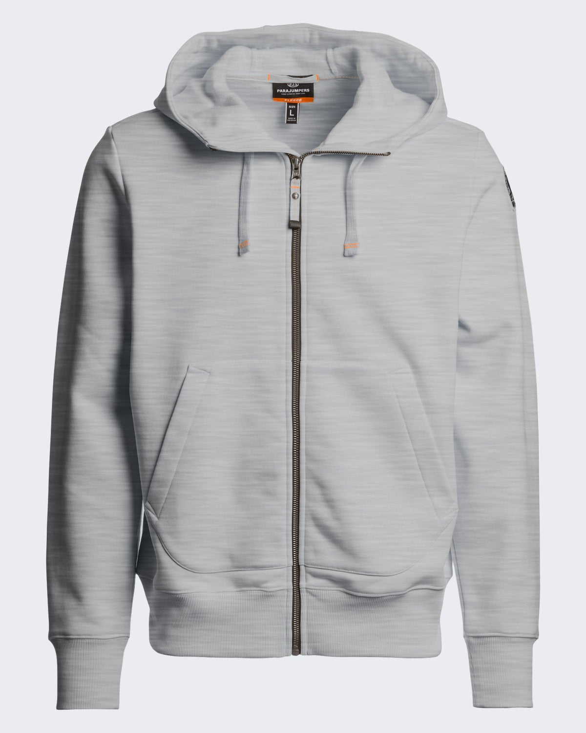 Parajumpers Heren Hoodie met capuchon in grijze melange Grijs - Eleganza.nl