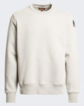 Heren Sweatshirt met ronde hals Wit — huidige kleur