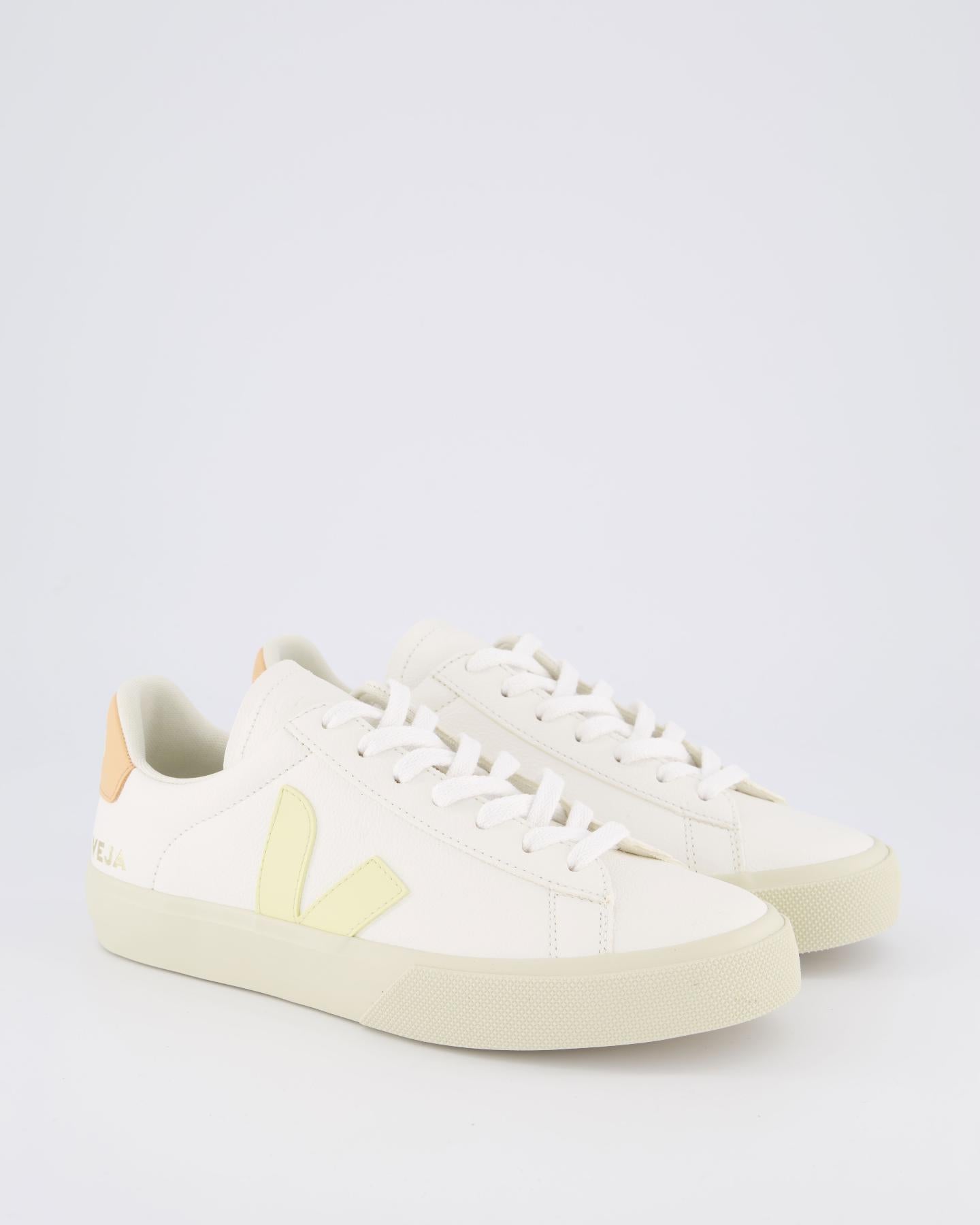 Dames Campo Sneaker Leer Wit/Sunset
