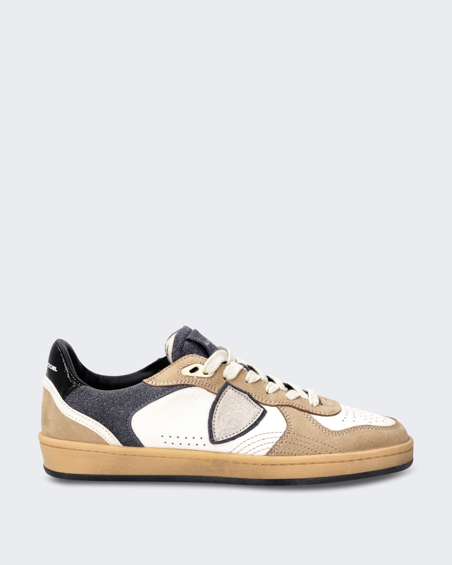 Philippe Model Dames Sneaker - Pgal Low Blanc Noir Zwart (2) - Eleganza.nl
