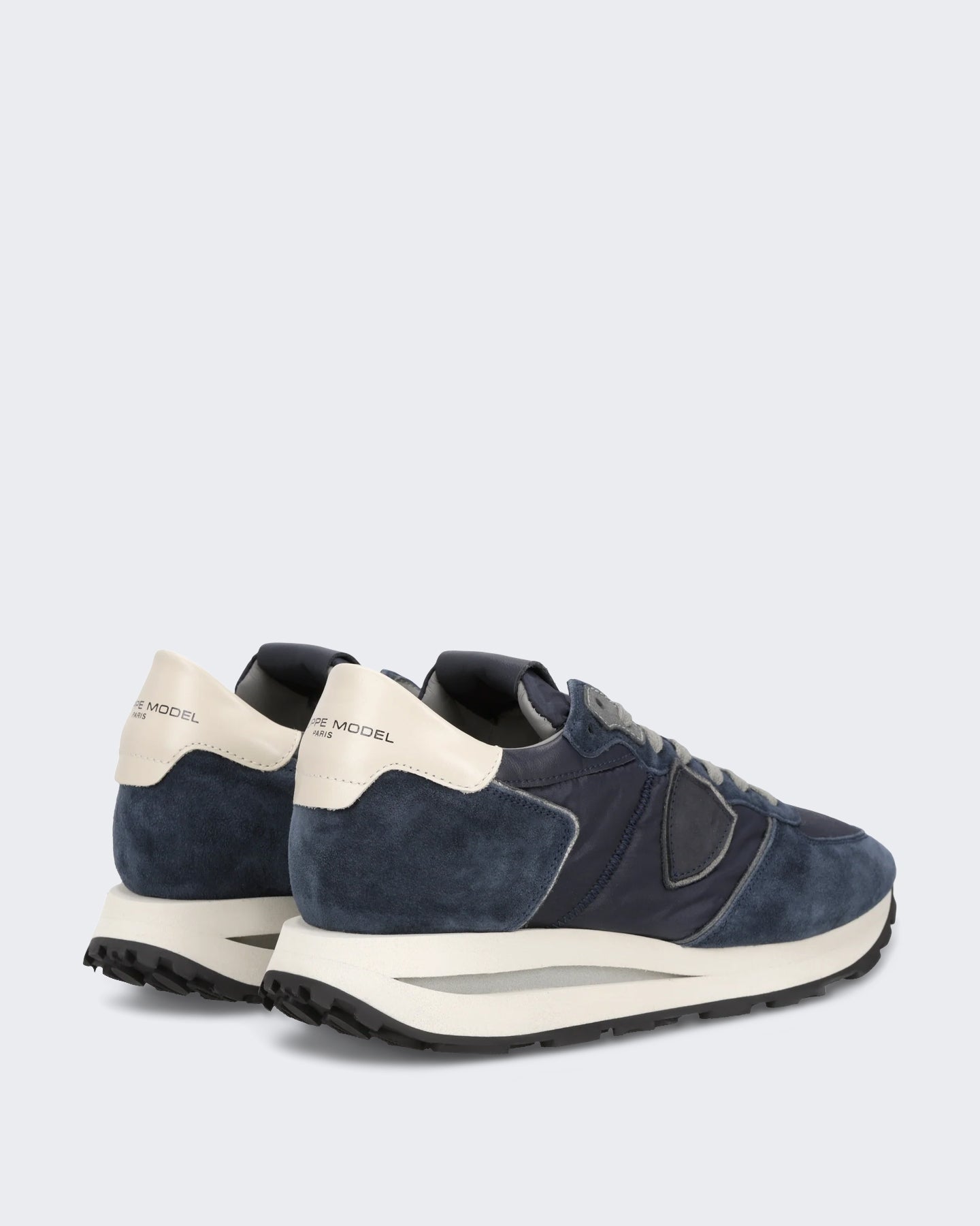 Philippe Model Heren Lage Tropez sneaker met sportief accent Blauw - Eleganza.nl