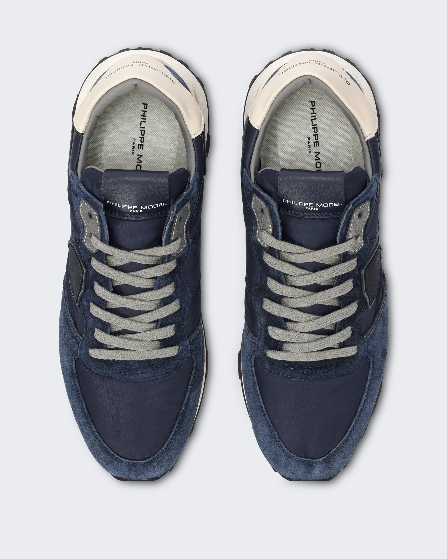 Philippe Model Heren Lage Tropez sneaker met sportief accent Blauw - Eleganza.nl