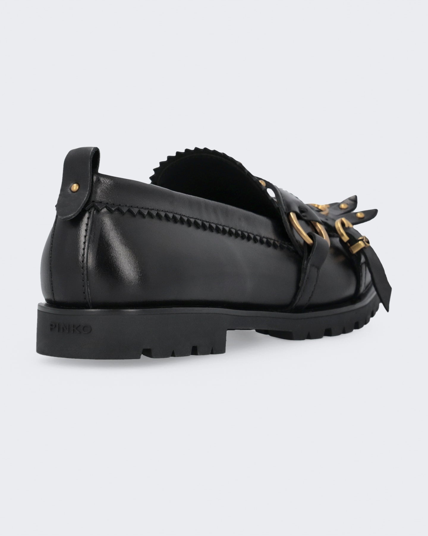 Pinko Dames Mocassin van kalfsleer Zwart - Eleganza.nl