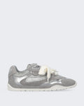 Damen Yulia sneaker van suède en fluweel met Grau