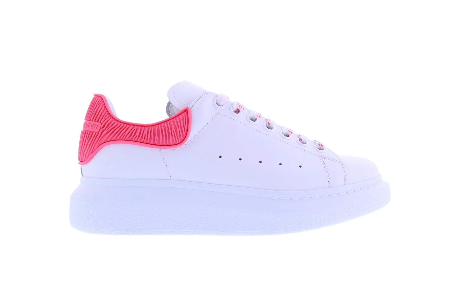 Dames Oversized Sneaker wit/coral
