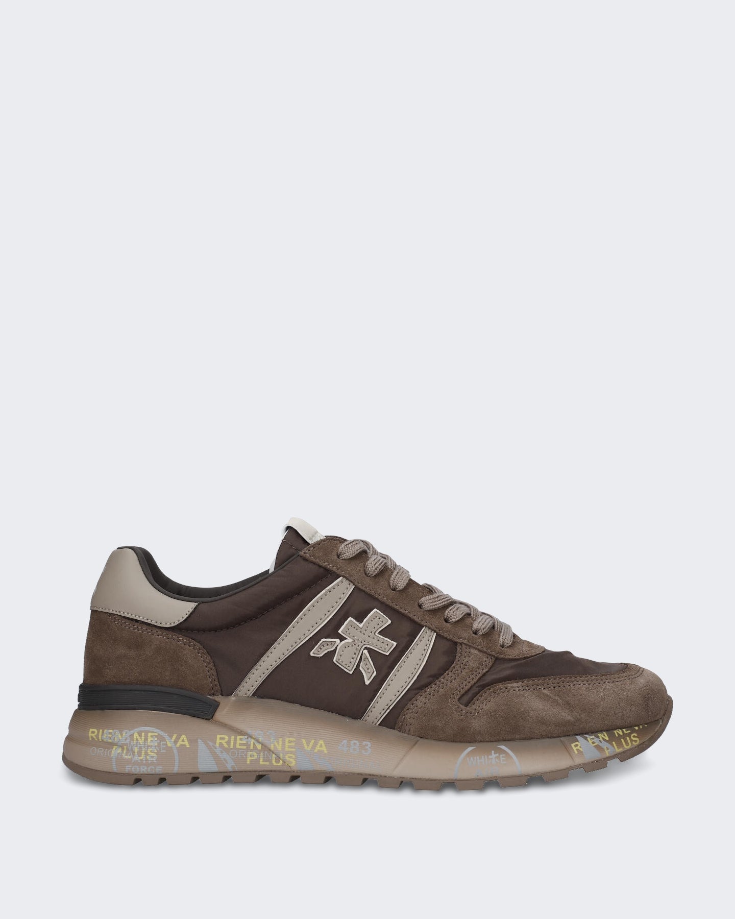 Premiata Heren Lander sneaker in Bruin - Eleganza.nl