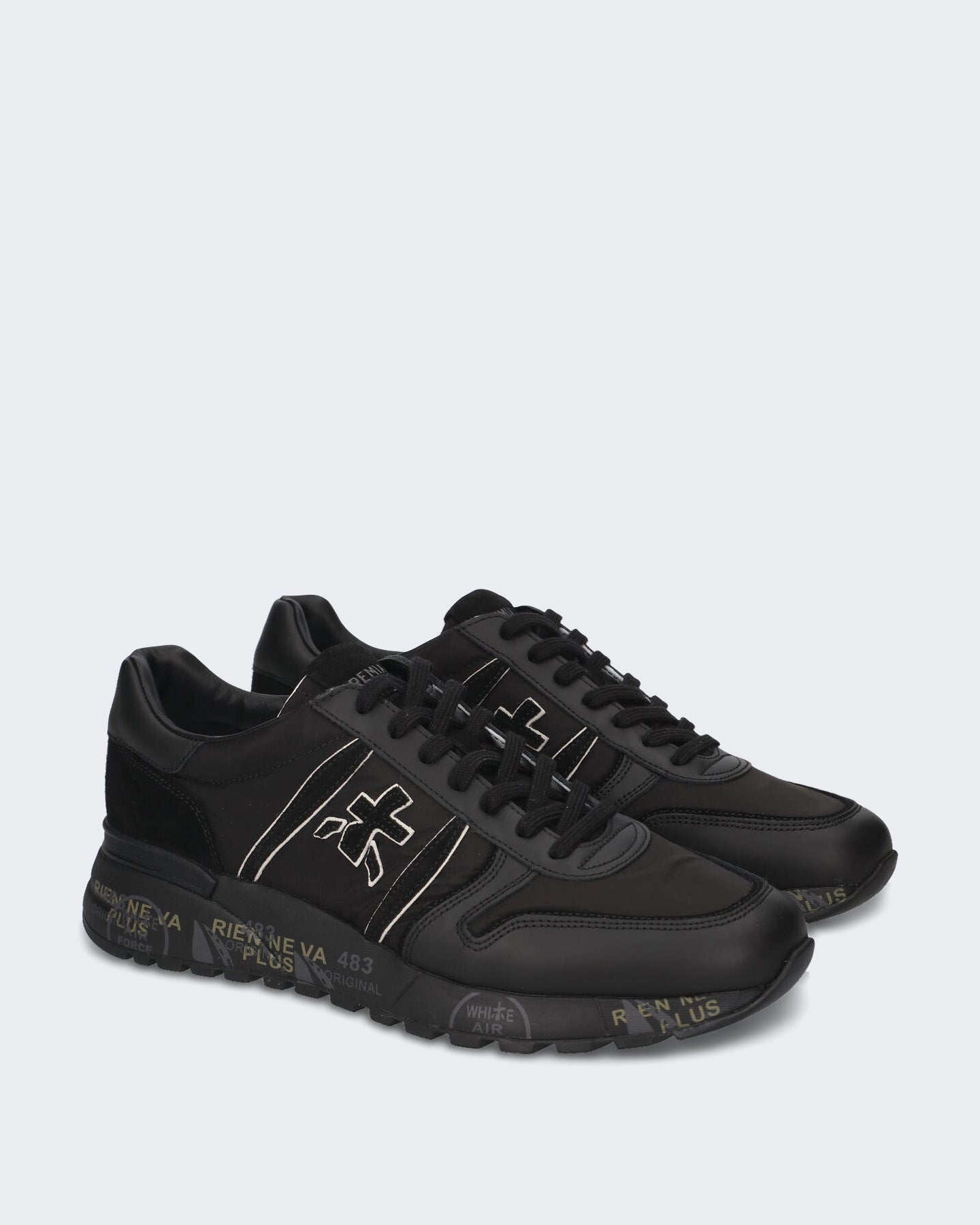 Premiata Heren Lander sneaker in zwart - Eleganza.nl