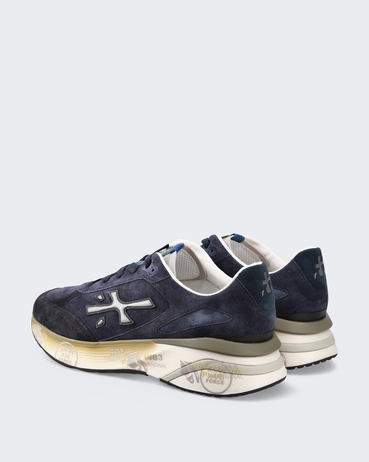 Premiata Heren Moerun Sneaker Blue - Eleganza.nl