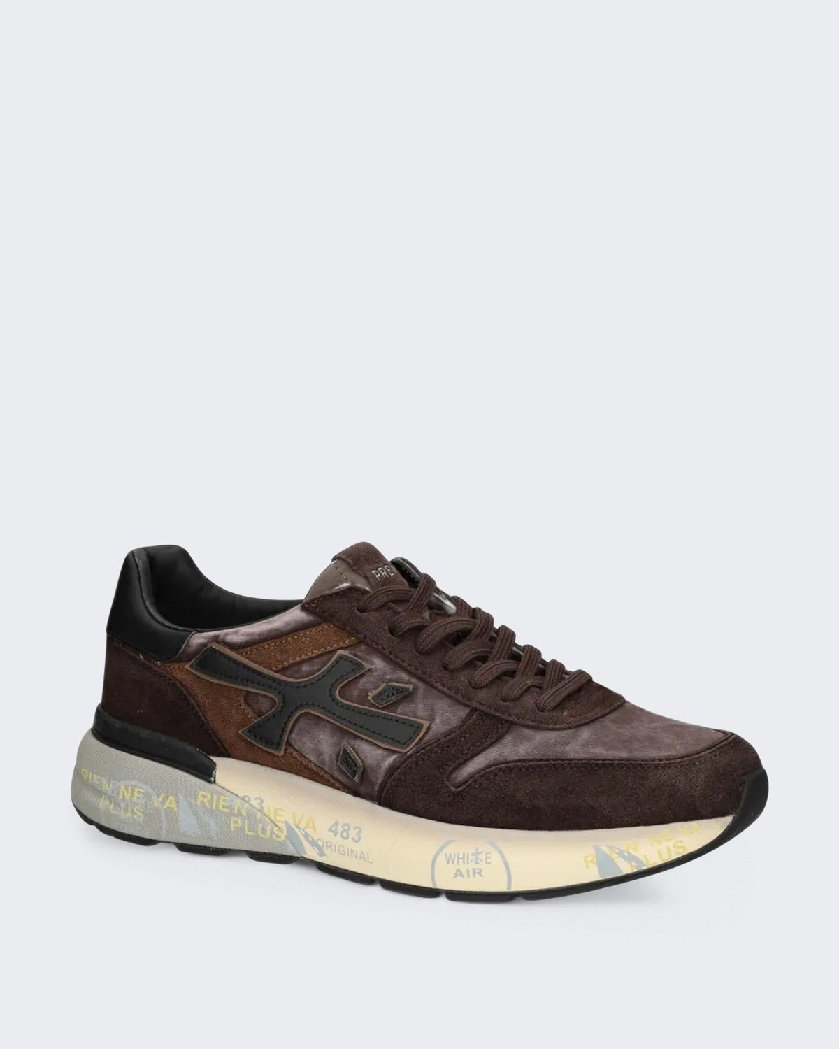 Premiata Heren Sneaker - Mick-Brown Bruin (2) - Eleganza.nl