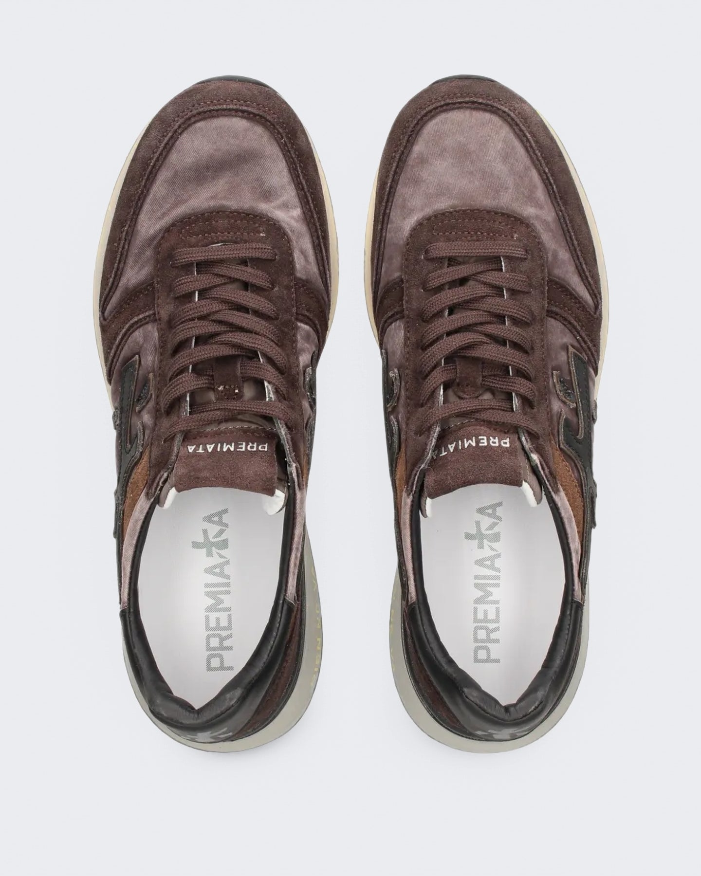 Premiata Heren Sneaker - Mick-Brown Bruin (2) - Eleganza.nl